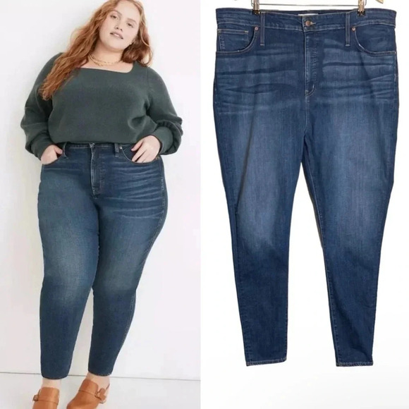 Madewell | Curvy High Rise Skinny Jeans Plus Size Magic Pockets - Picture 1 of 11